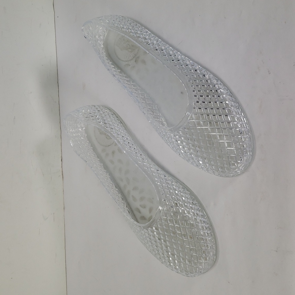 ANCIENT GREEK SANDALS IRO CLEAR JELLY  BALLET FLAT SANDALS WOMEN'S EUR 37 USA 7